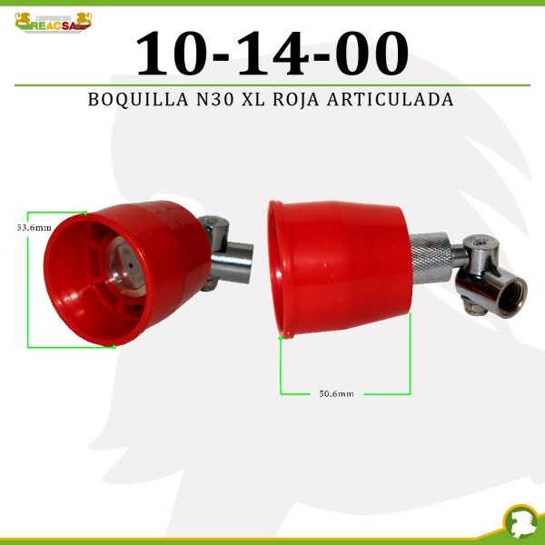 BOQUILLA N30 XL ROJA ARTICULADA