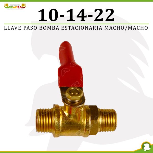 LLAVE PASO BOMBA ESTACIO MACHO/MACHO