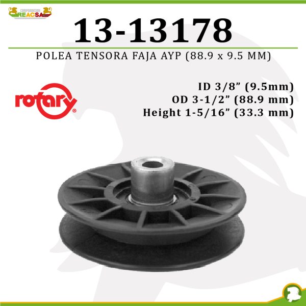 POLEA TENSORA FAJA AYP (88,9 X 9,5 MM) DELG