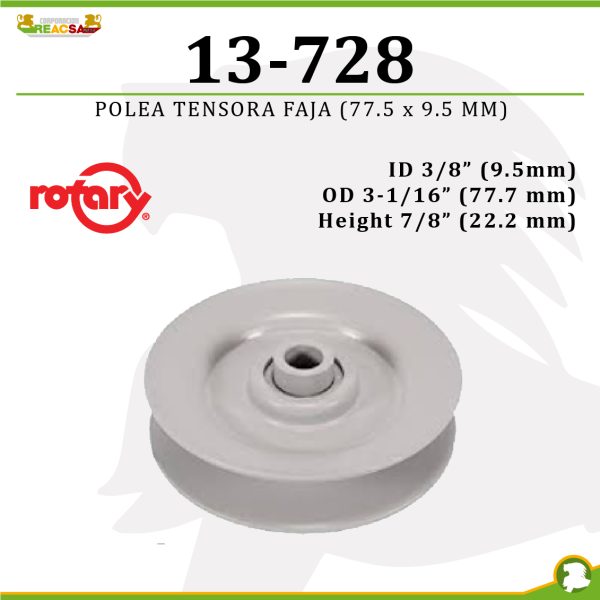 POLEA TENSORA FAJA (77,7 X 9,5 MM)