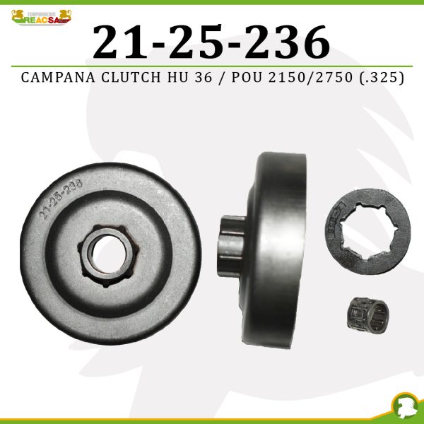 CAMPANA CLUTCH HU 36/ POU 2150/2750 (.325)