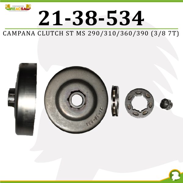 CAMPANA CLUTCH ST MS 290/310/360/390 (3/8 7T)