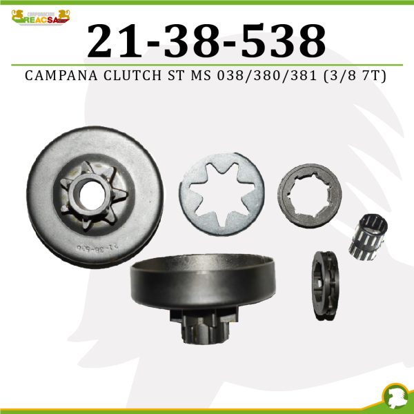 CAMPANA CLUTCH ST MS 038/380/381 (3/8 7T)