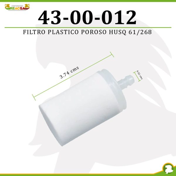 FILTRO PLASTICO POROSO HUSQ 61/268