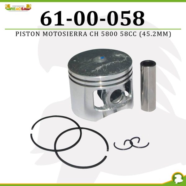 PISTON MOTOSIERRA CH 5800 58CC (45.2MM)