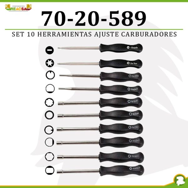 SET 10 HERRAMIENTAS AJUSTE CARBURADORES