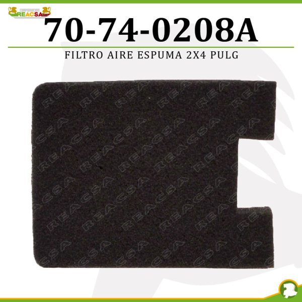 FILTRO AIRE ESPUMA 2X4 PULG