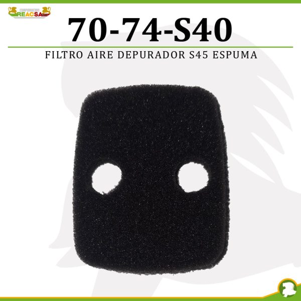 FILTRO AIRE DEPURADOR S45 ESPUMA