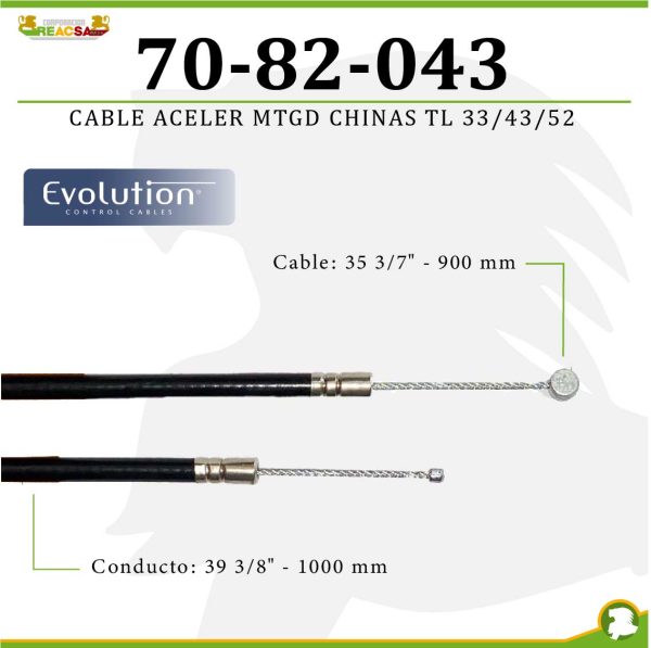 CABLE ACELER MTGD CHINAS TL 33/43/52