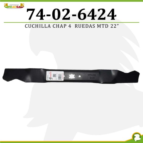 CUCHILLA CHAP 4 RUEDAS MTD 22"