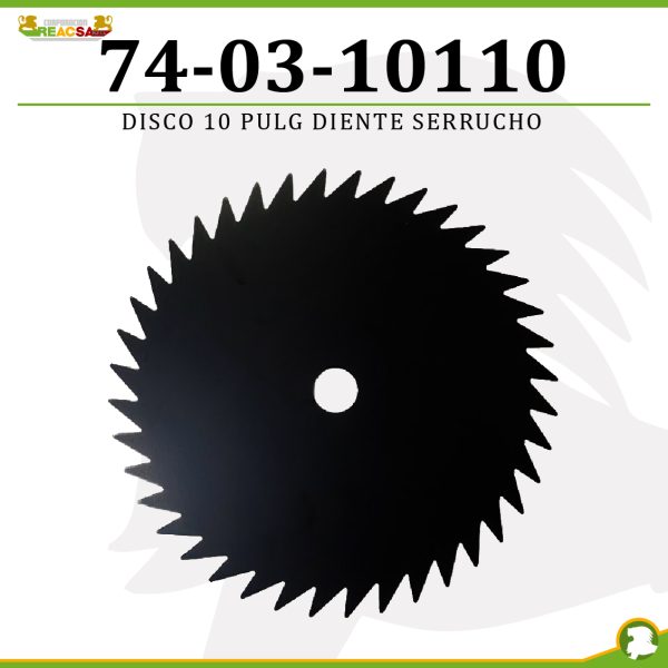 DISCO 10 PULG DIENTE SERRUCHO