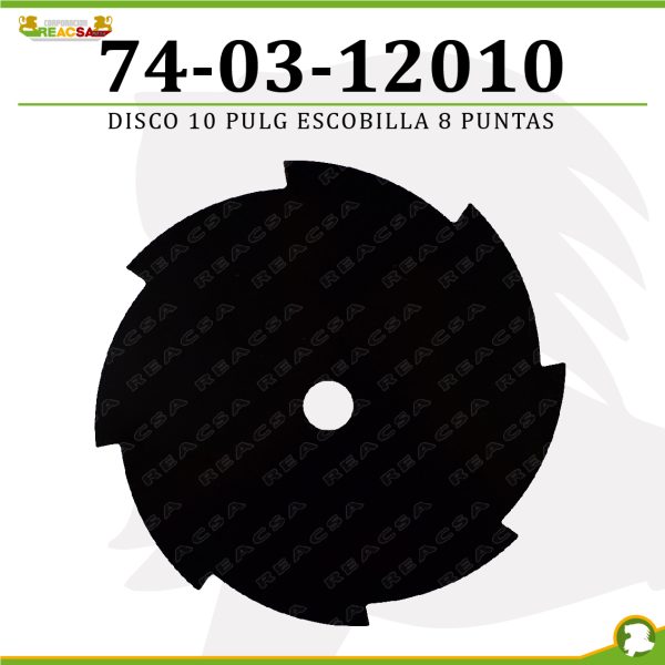 DISCO 10 PULG ESCOBILLA 8 PUNTAS