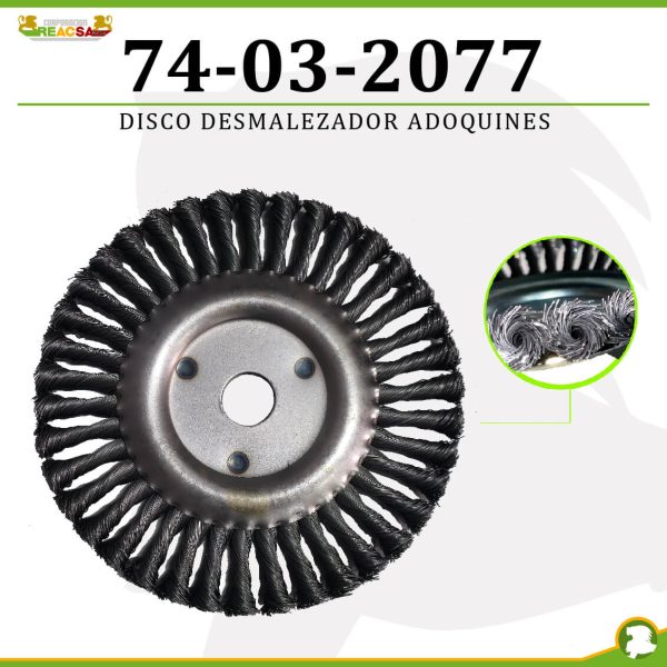 DISCO DESMALEZADOR ADOQUINES