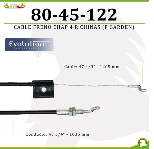 CABLE FRENO CHAP 4 R CHINAS (F GARDEN)