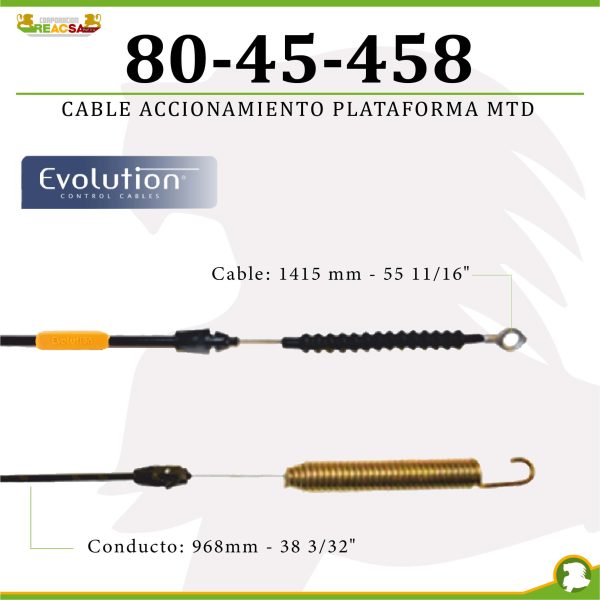 CABLE ACCIONAMIENTO PLATAFORMA MTD 946-05140