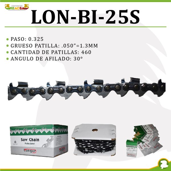 CADENA PASO 0.325 EN .050"=1.3MM(460P)